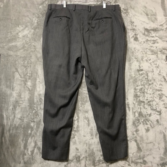 Joseph Joe Abboud Men Dress Pants Size 42 100% Wool Dark Gray Formal - Picture 7 of 14